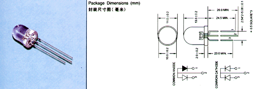 七彩發(fā)光二級管